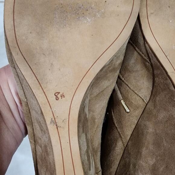 SAM EDELMAN Womens Oatmeal Beige Santina Wedge Heeled Gladiator Sandal 8 M - Picture 7 of 14